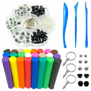 Plastelína kreatívne plastový set + náradie