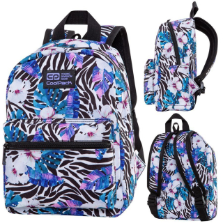 Školský batoh - Módny batoh s kvetmi Zebra Youth Coolpack