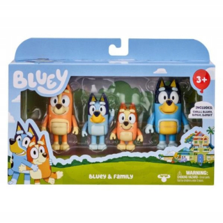 Súprava figúrok Moose Toys Bluey Bluey & Family 4 ks.
