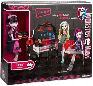 Bábika Monster High - Monster High Draculaura Cafe Y7719 + Doll
