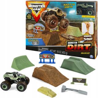 Spoločnosť Monster Jam Kinetic Sand Auto Soldier Fortune