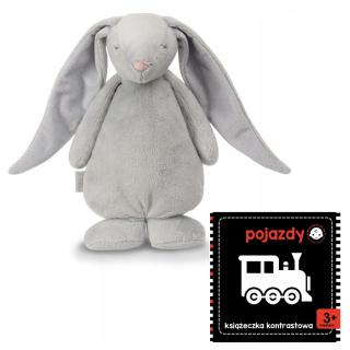 Moona Szamiąca Bunny šedostrieborná + kniha