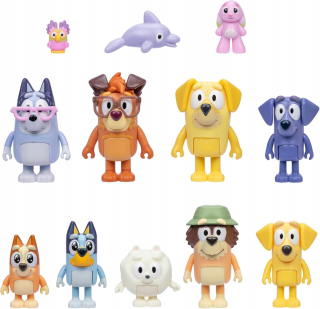 Moose Toys Bluey The Super Fan Set 12 figúrok.
