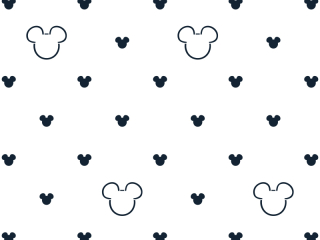 Šablóna na maľovanie - Mouse - Mickey Mouse Maľba šablónu pre deti