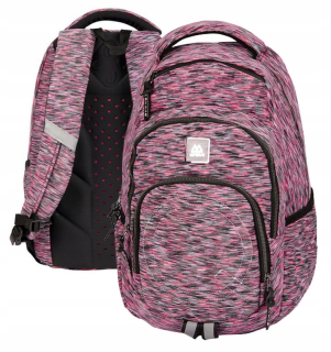Školský batoh - Môj baq Pink Melange School Batoh pre dievča