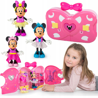 Rozprávková postavička - Mouse Minnie Mini Darderoba Šatník s príslušenstvom