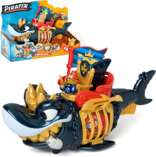 MagicBox - PIRATIX King Shark - Zlaté zuby - Žralok s klietkou