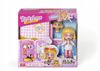 Magicbox KOOKYLOOS S Kufrík Elle Kufor ELLE Akčná figúrka + zvieratko