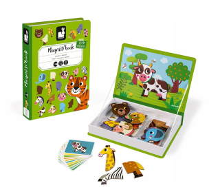 Magnetické puzzle zvieratá Magnetibook Janod