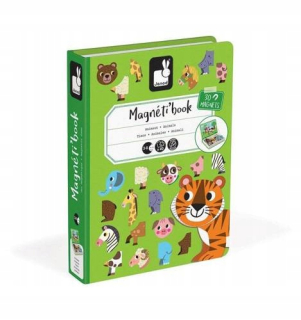 Magnetické puzzle zvieratá magnetibook janod