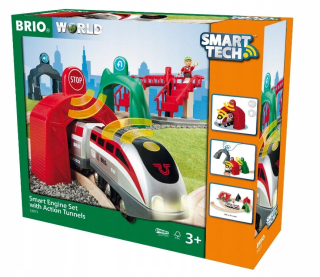 Dráha pre deti, stavebnica - Smart Tech Rail MocKup s lokomotívom 33873