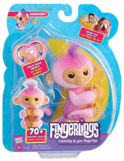 FINGERLINGS /3111/ RUŽOVÁ OPICA - HARMÓNIA