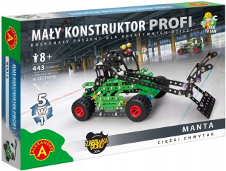 Stavebnica pre deti - Malé 5W1 Manta konštruktér 443 Alexander prvky