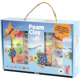 FAOM CLAY hmota - set 10x35g a 18x14g
