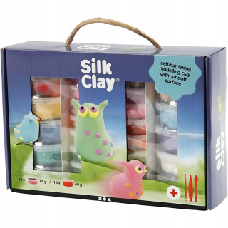 Plastická hmota Silk Clay 10x40g a 18x14g až 652g!