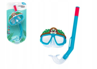 Potápačská maska s otočným potrubím BLUE B