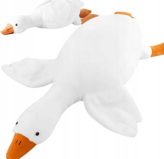 Maskot husa pipa biela 110 cm