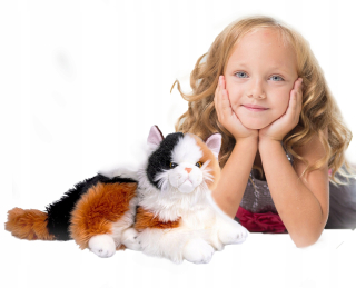 Maskot mačka plyšová plyšová veľká mačka ako nažive