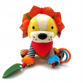 Zvukova hračka - Maskot Zmyslová Gryzak Rattle Lion