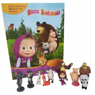Rozprávková postavička - Máša a medveď Book figúrky Toy Doll