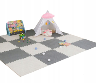 Vzdelávacia podložka - Puzzle na vzdelávaciu penu 16ks 120x120 i167