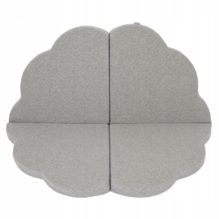 Koberec do detskej izby - Mat pre deti Skladacie kvetina 160cm Grey