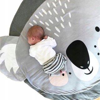 Vzdelávacia podložka pre deti - Rohož pre dieťa okolo šedej koala 90cm