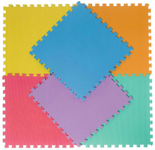 Modular Mat EVA L 56x56cm tučný 0,8cm puzzle