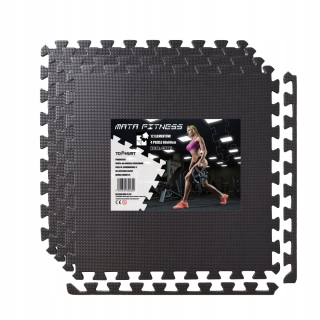 Fitness Mat - 4 ks - čierna