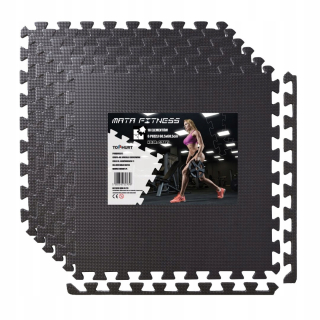 Fitness Mat - 6 ks - čierna