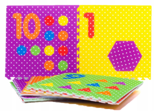 Penová podložka XXL 10ks silná 1 cm puzzle 61x61cm