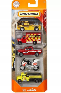 Matchbox 5 vozidlá AUTEK záchranný kit