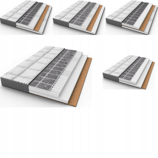 Matrac Nikola Aero Premium 120x60 Pohánková pena Kokos stredne tvrdý 120 x 60 x 12 cm