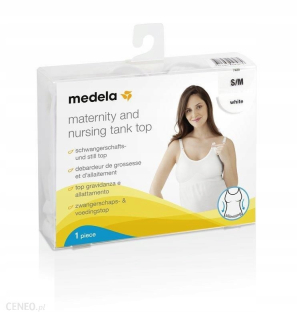 Medela tričko na dojčenie S/M, bavlna, bez rukávov