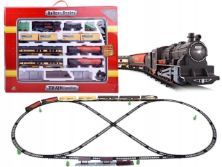 Dráha pre deti, stavebnica - MEGA Elektrický front s vagónmi 996 cm RC0462A