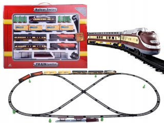 Dráha pre deti, stavebnica - Mega Elektrický vláčik s 996 cm autami RC0462B