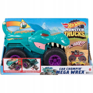 Sada autíčok - Mega Wrex autožrút Monster Trucks Hot Wheels