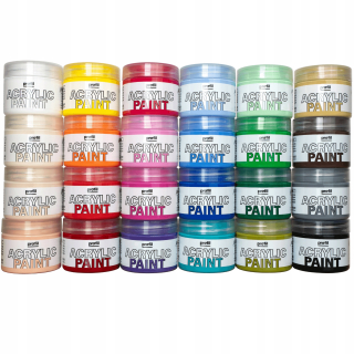 Profilové akrylové farby 24 ks x 50 ml
