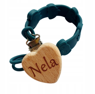 Pestrofarebný držiak na cumlík