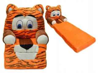 Detský sedací vak - pufa - Soft Pofa Tigger Orange Seat
