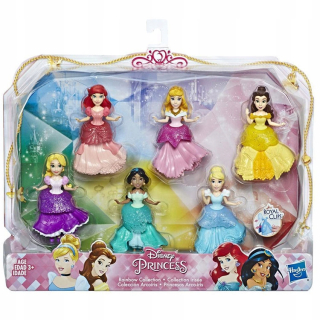 Bábika - Mini Princezné: Sada 6 Mini Dolls (E5094)