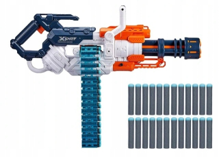 Detská zbraň - Minigun puška obrovský magazine 35 šípok NERF