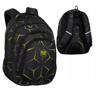 CoolPack viackomorový školský batoh, čierny, Odtiene zelenej, Viacfarebný, 28 rokov