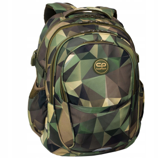 CoolPack viackomorový školský batoh Odtiene hnedej a béžovej, Odtiene zelenej, Viacfarebný 29 l
