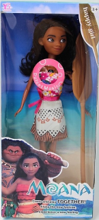 Bábika princezná - Moana Doll Vaiana Oceánsky poklad asi 30 cm pádlo