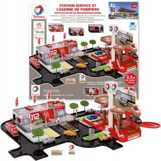 Gazáž pre autíčka - Mochtoys Big garážach Fuel Station Tor obchod