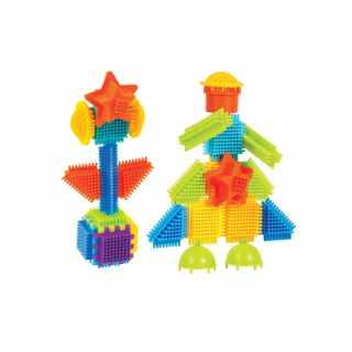Stavebnicové bloky - Mochtoys bloky Close-up Waffles Block P 50 prvkov