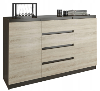 Mobene Moderná komoda 160 x 40 x 98cm matný wenge