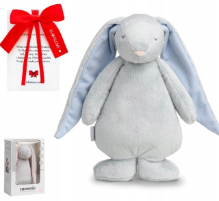 Moonie Bunny Szumi Szary Modrá + Bow
