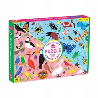 Mudpuppy puzzle Obojstranné červami a vtáky 100el 6+